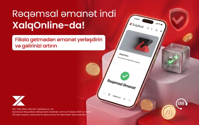 Xalq Bank rəqəmsal əmanət xidmətini istifadəyə verdi