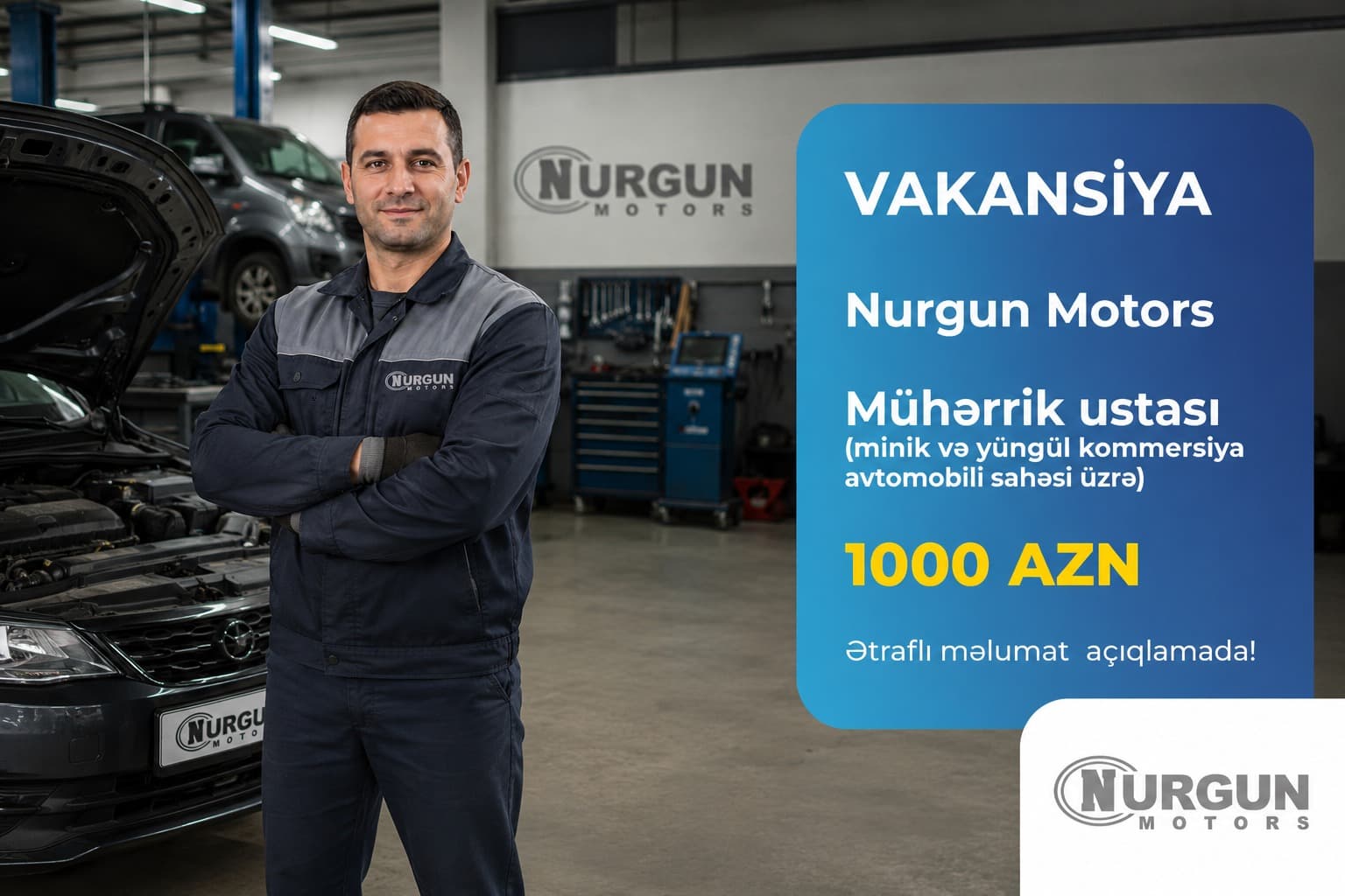 Mühərrik ustası vakansiyası — 2