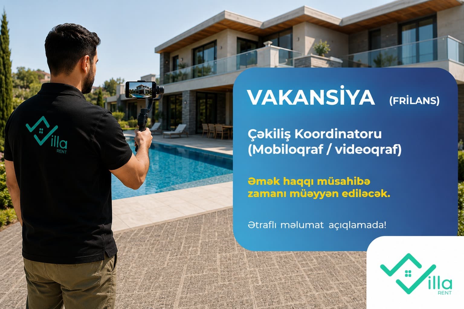 Çəkiliş Koordinatoru vakansiyası
