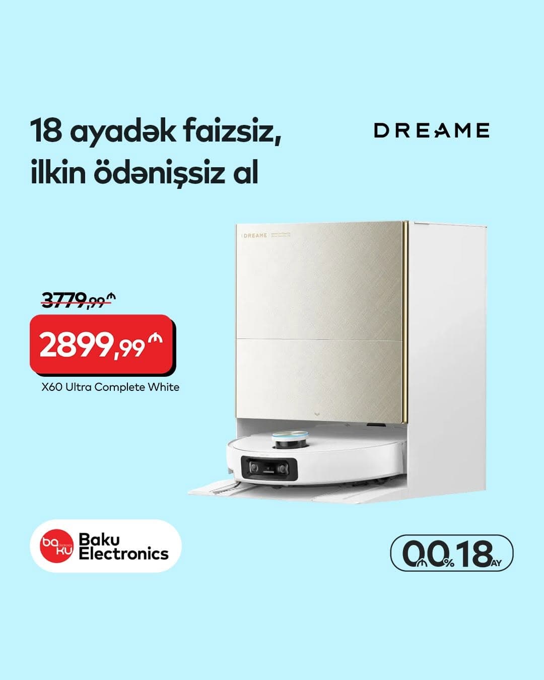 Baku Electronics-dən Dreame məhsullarına xüsusi yay kampaniyası — 10