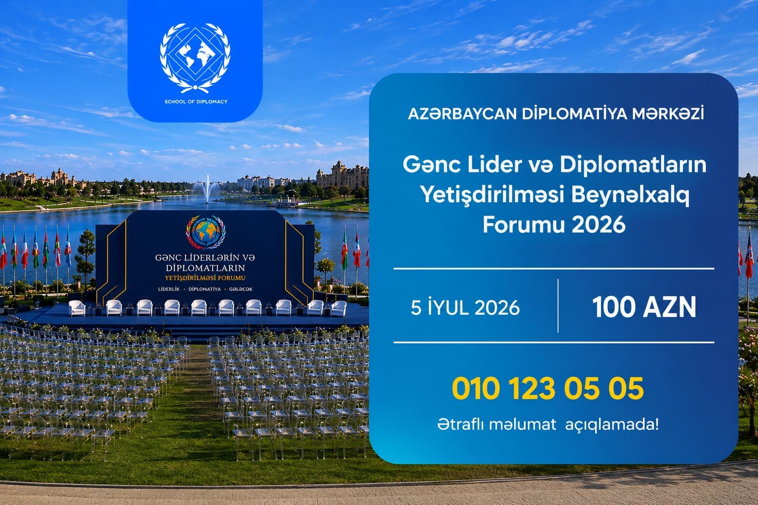 GƏNC LİDERLƏR VƏ DİPLOMATLARIN YETİŞDİRİLMƏSİ BEYNƏLXALQ FORUMU 2026 - Qeydiyyat Başladı — 2