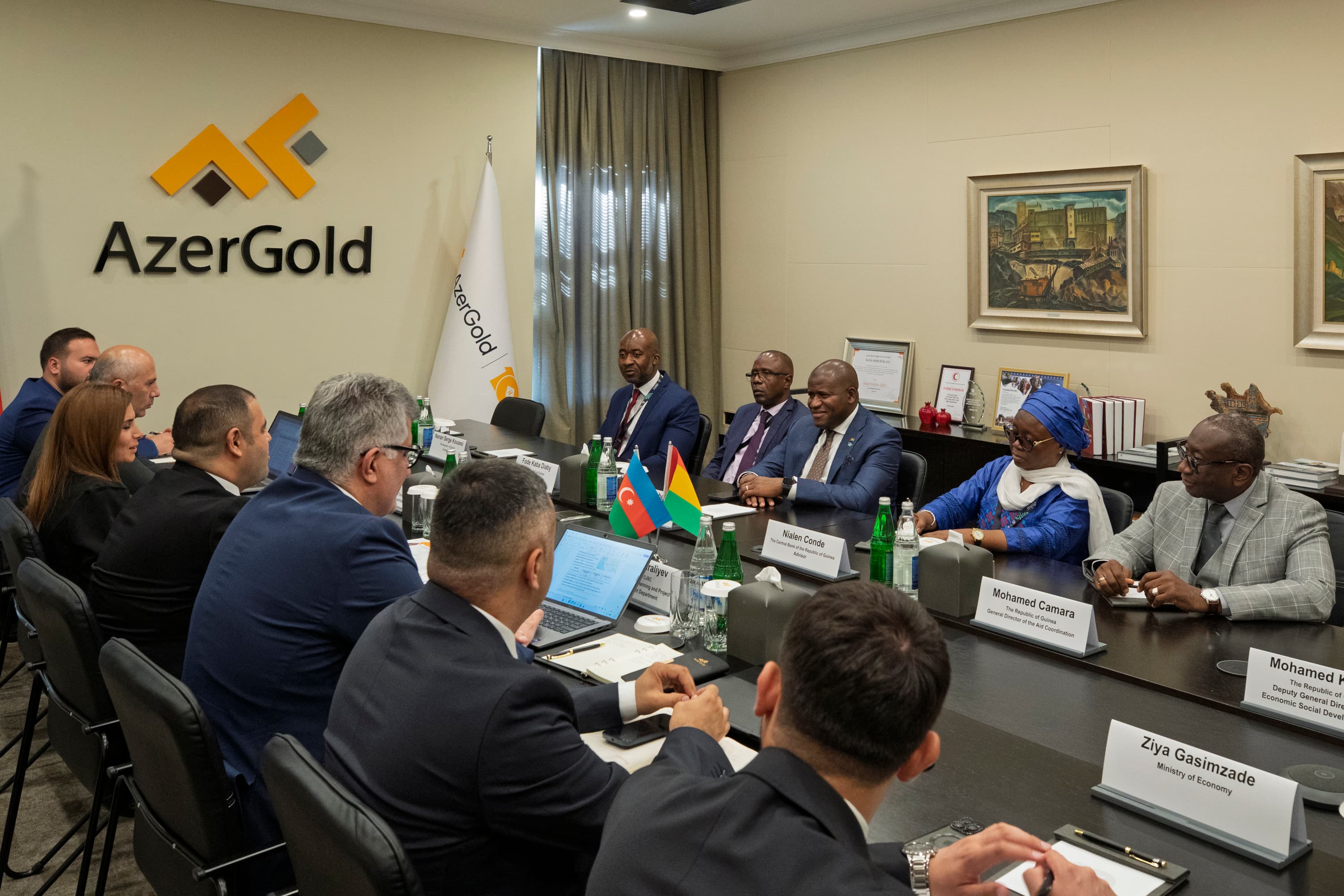 “AzerGold” QSC-də Qvineya Respublikasının planlaşdırma, beynəlxalq əməkdaşlıq və inkişaf naziri ilə görüş keçirilib — 3