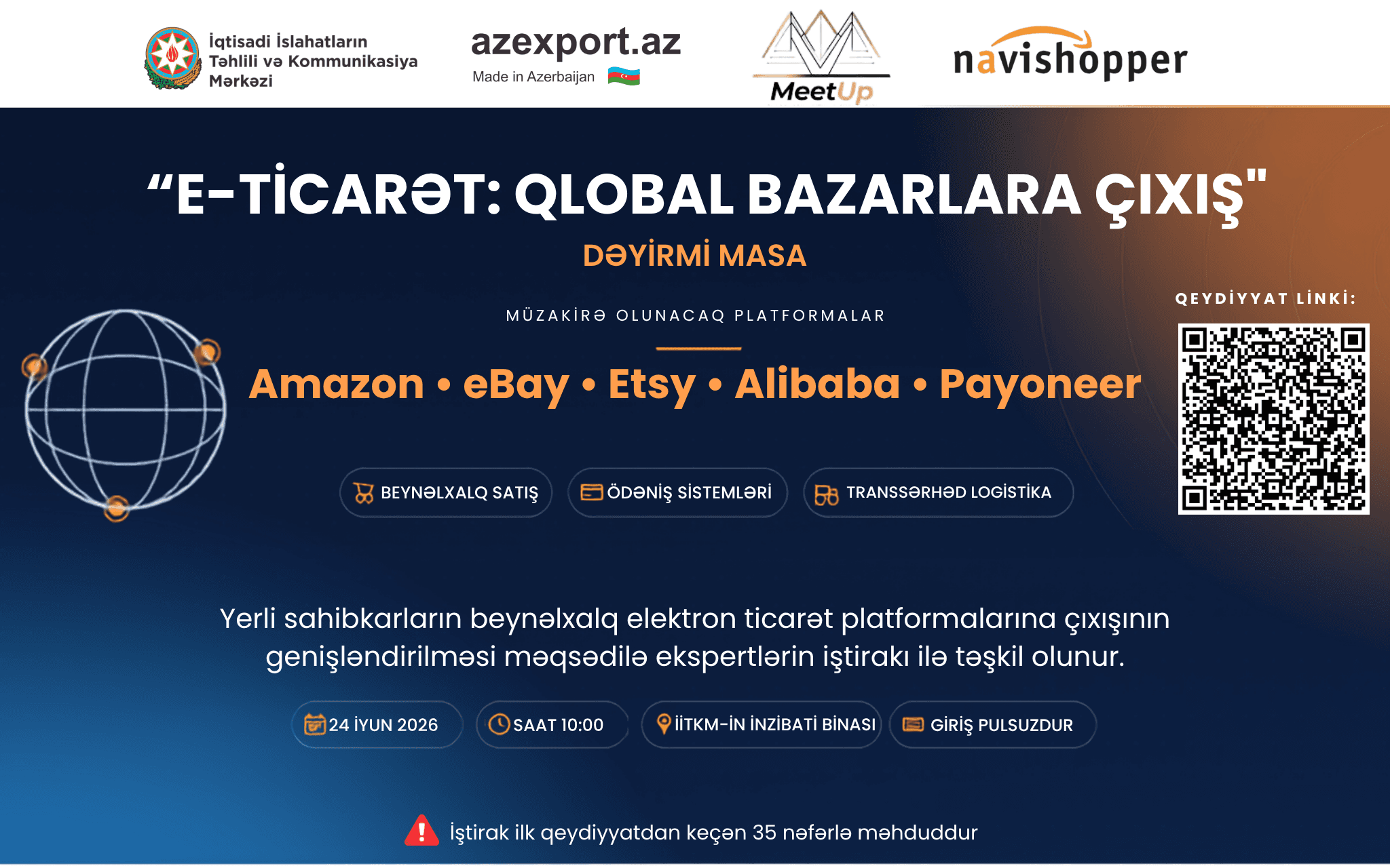 Azexport “E-ticarət: Qlobal Bazarlara Çıxış” mövzusunda dəyirmi masa keçirəcək — 2
