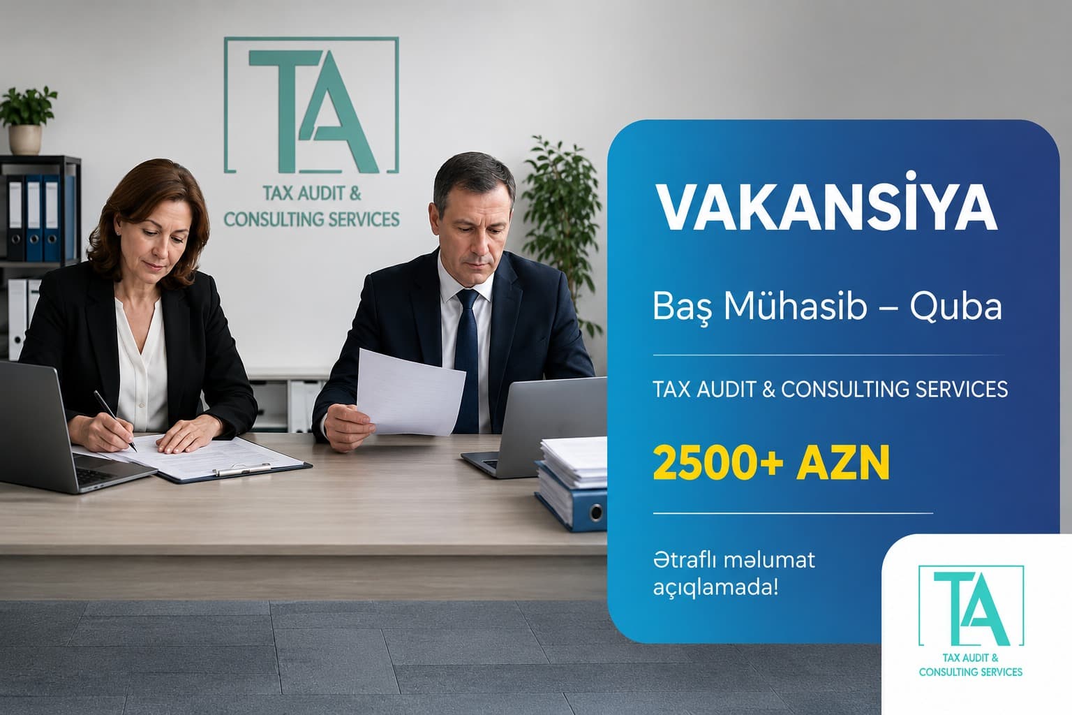 Qubada Baş Mühasib vakansiyası — 2
