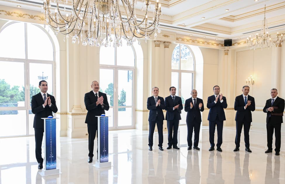 Azərbaycan və Türkmənistan liderləri “Dostlug” tankerinin onlayn təqdimatını izləyib — 4