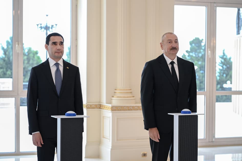 Azərbaycan və Türkmənistan liderləri “Dostlug” tankerinin onlayn təqdimatını izləyib — 6