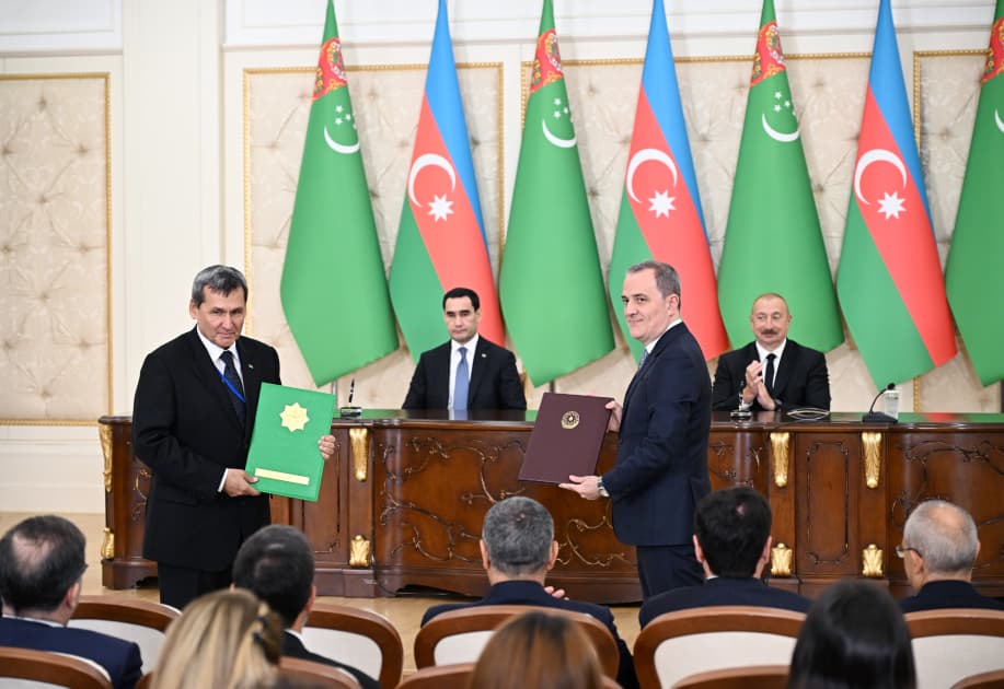 Azərbaycan və Türkmənistan arasında bir sıra mühüm sənədlər imzalanıb — 3