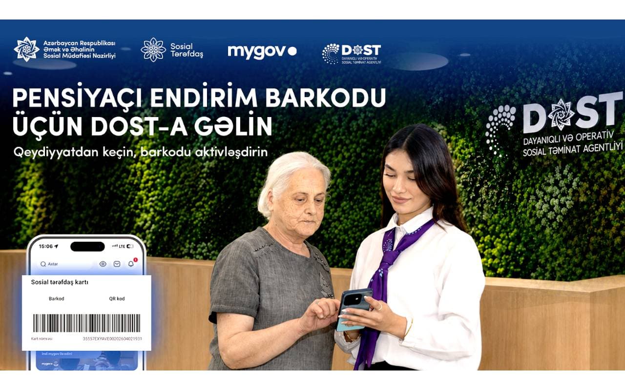 DOST mərkəzlərində pensiyaçılar üçün “mygov” qeydiyyatına dəstək göstərilir