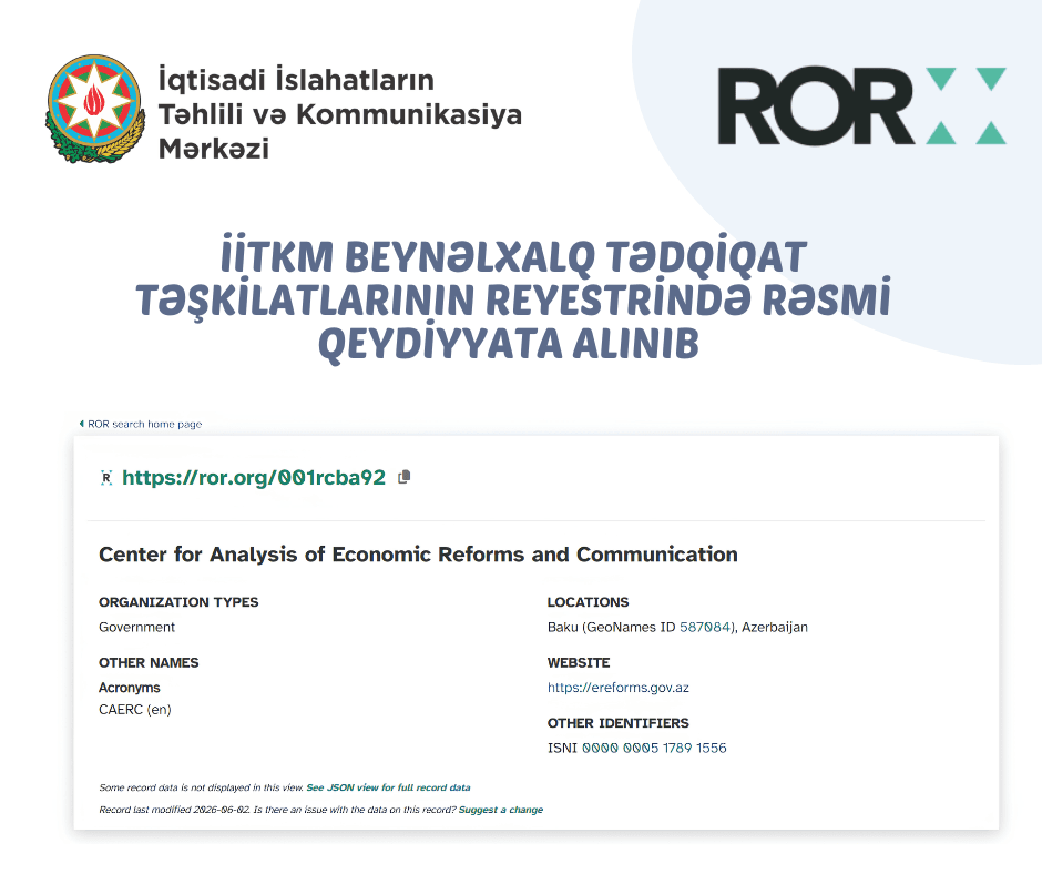İİTKM beynəlxalq elmi təşkilatlar reyestrində rəsmi qeydiyyata alınıb — 2