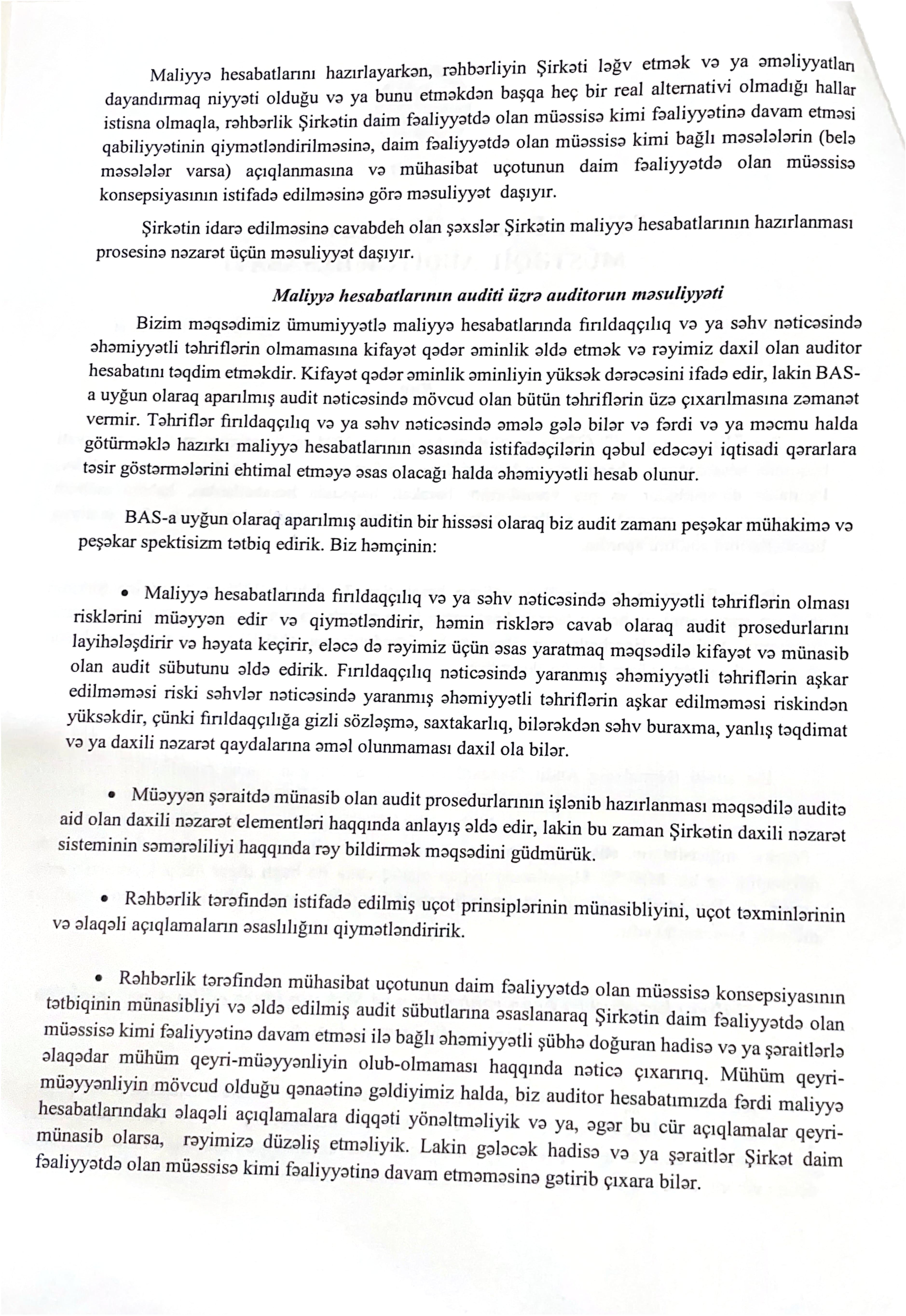 Audit hesabatı — 3