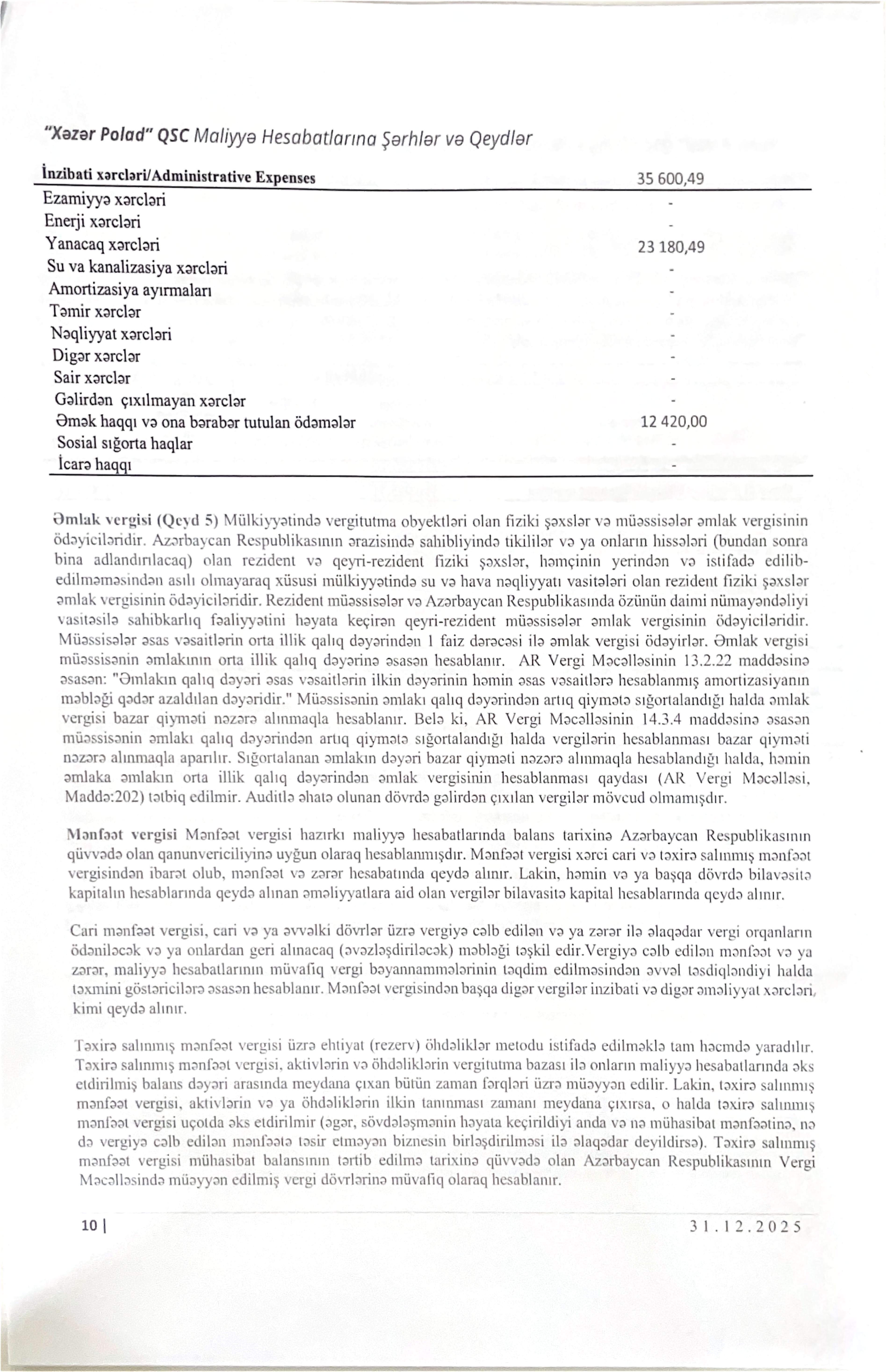 Audit hesabatı — 6