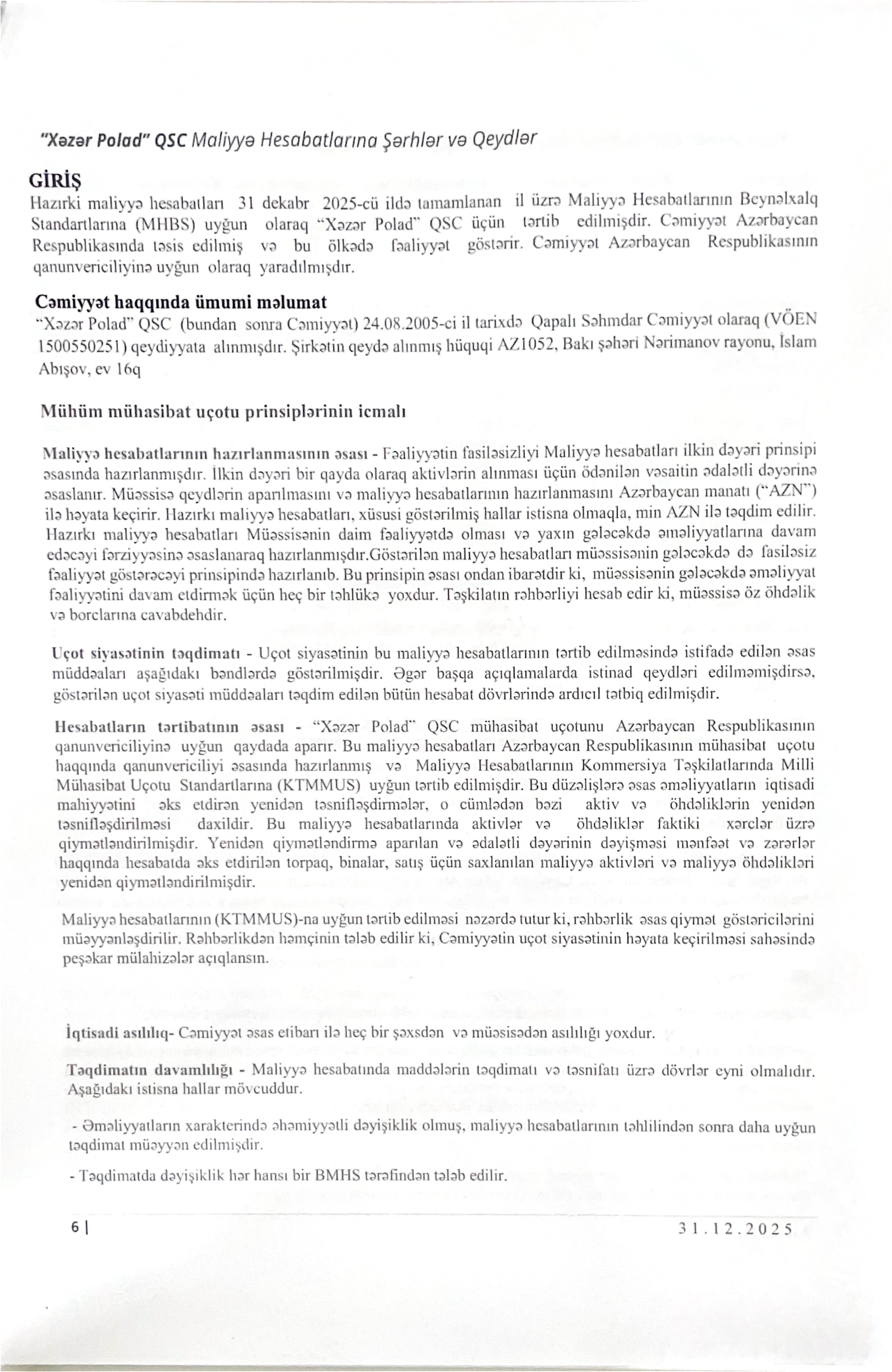 Audit hesabatı — 20