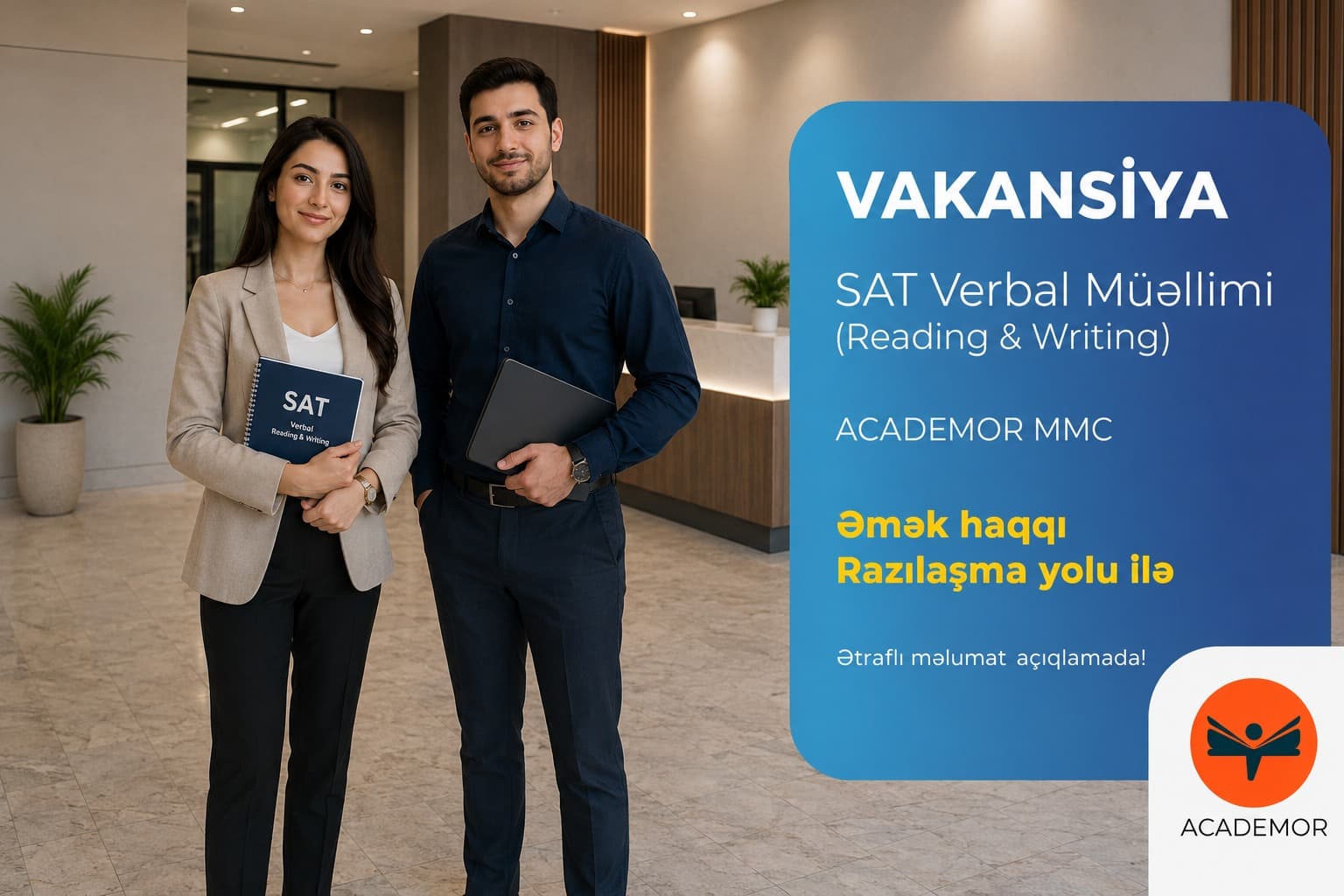 SAT Verbal (Reading & Writing) Müəllimi Vakansiyası — 2