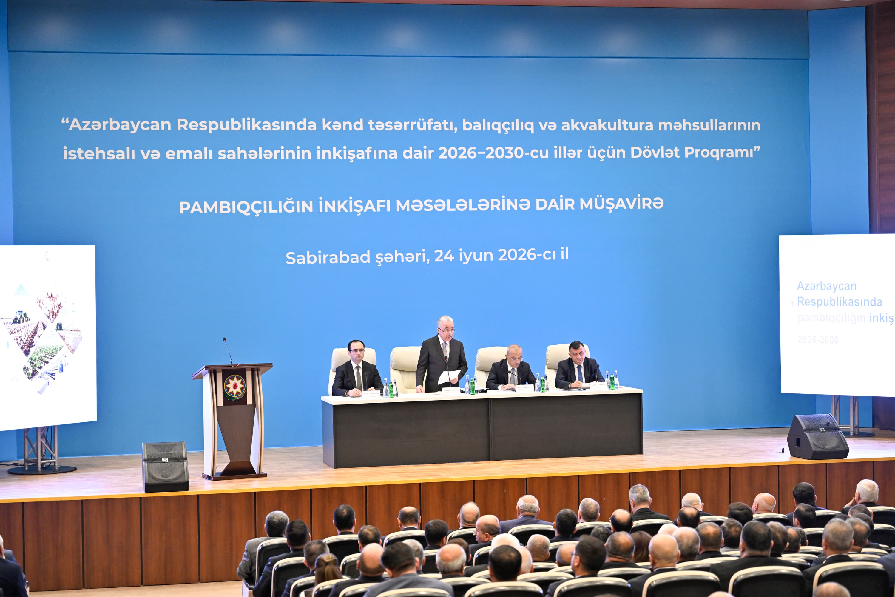 Sabirabadda pambıqçılığın inkişafına həsr olunmuş regional müşavirə keçirilib — 2