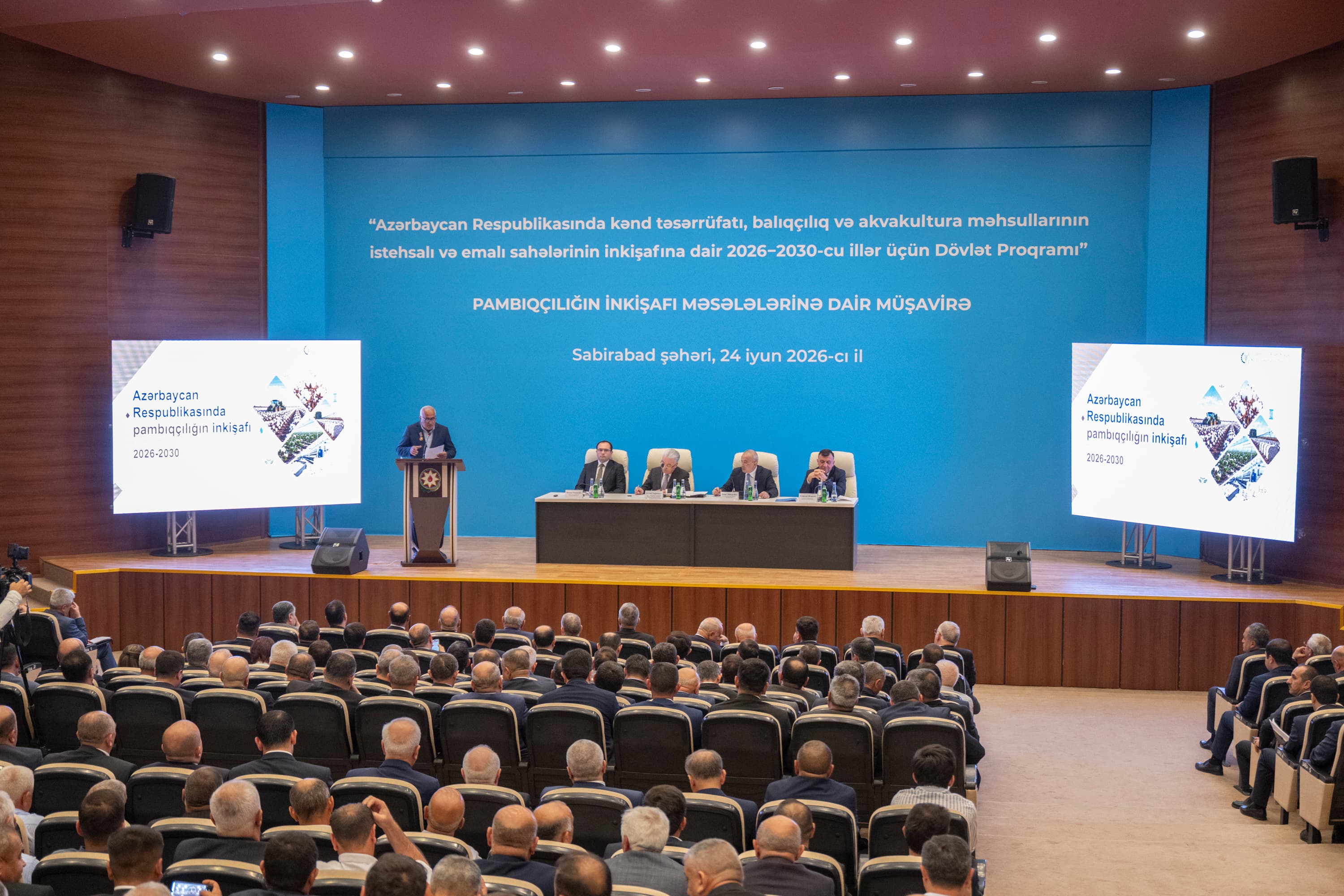 Sabirabadda pambıqçılığın inkişafına həsr olunmuş regional müşavirə keçirilib