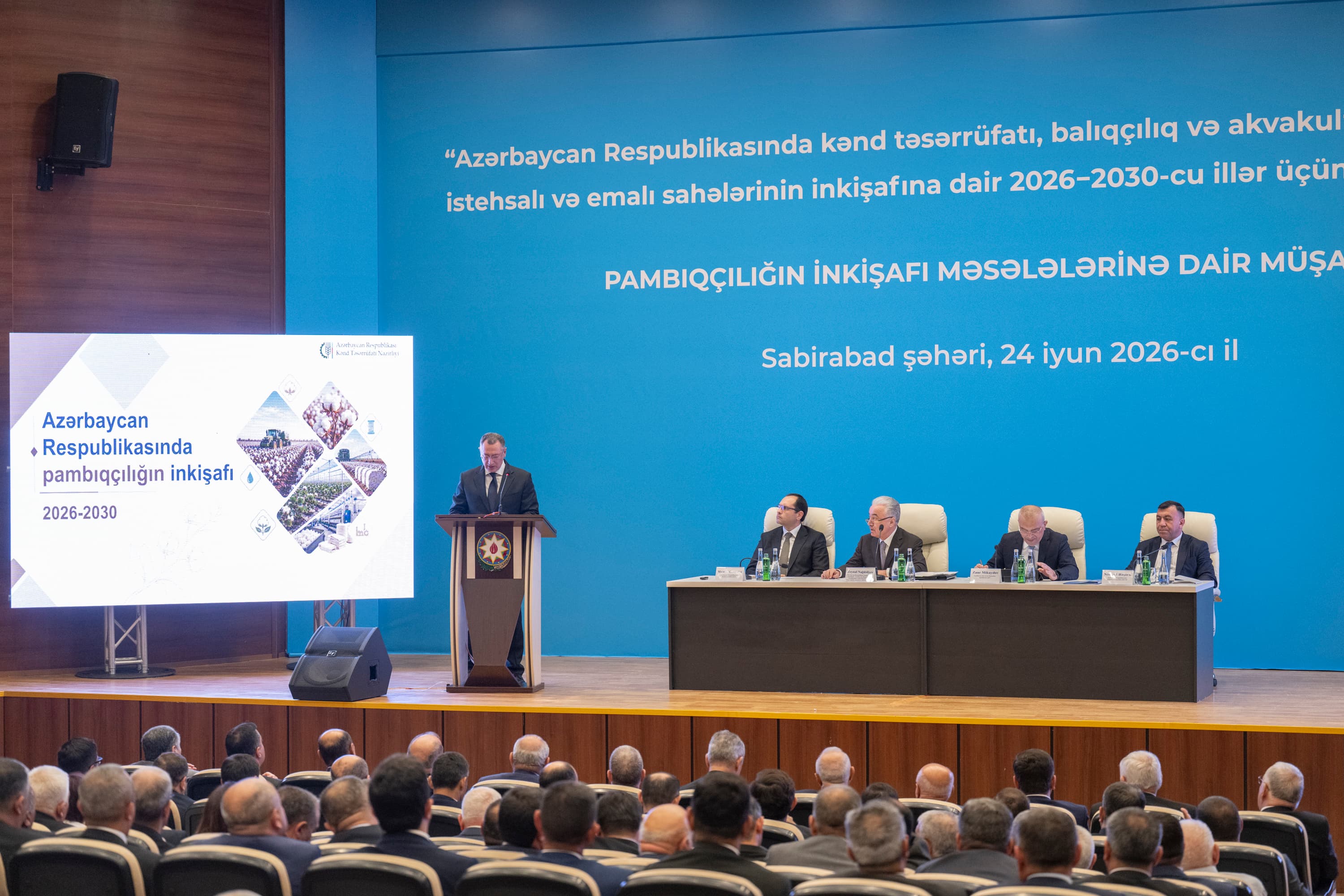 Sabirabadda pambıqçılığın inkişafına həsr olunmuş regional müşavirə keçirilib — 25
