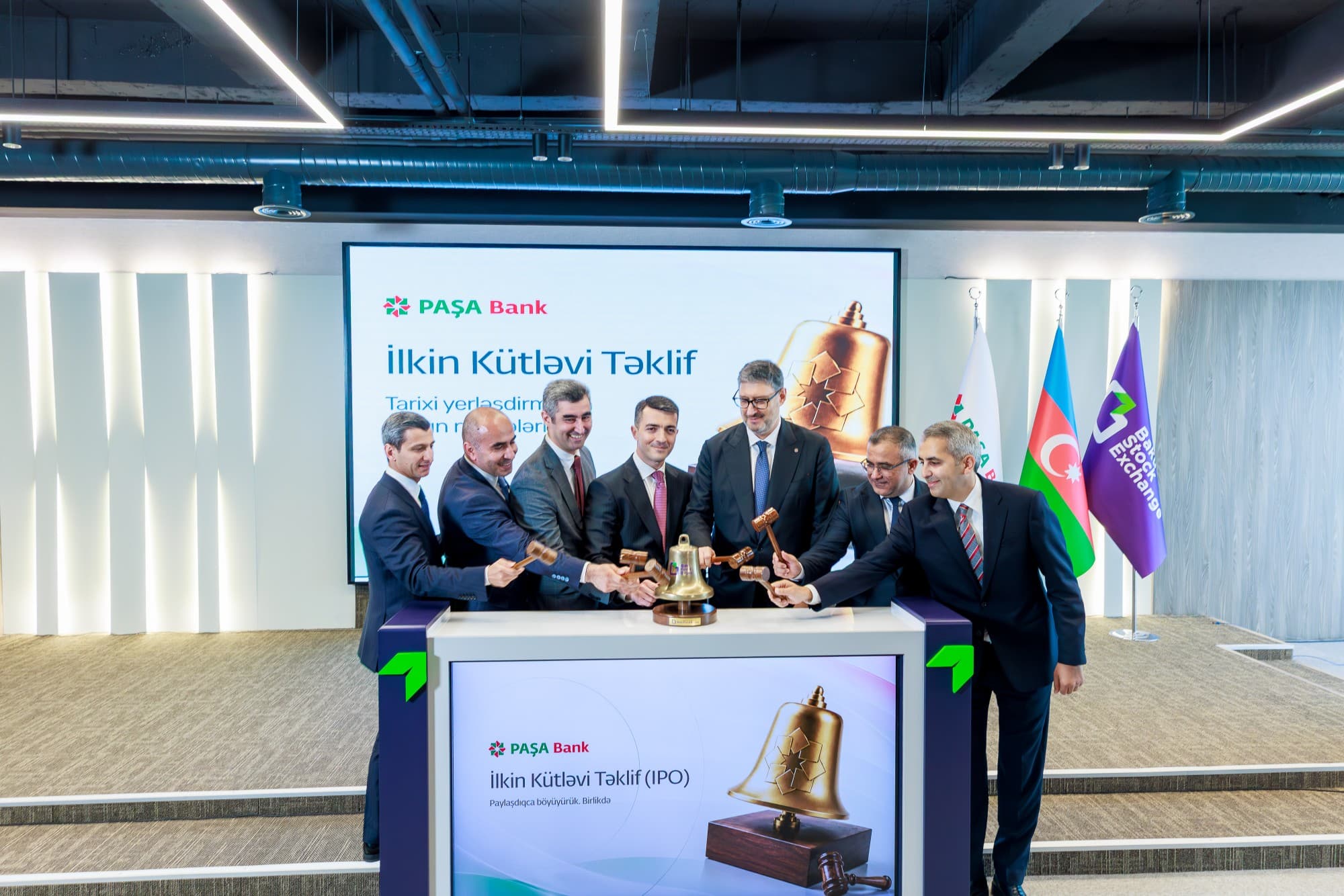 Bakı Fond Birjasında PAŞA Bank IPO-su ilə bağlı “Açılış Zəngi” mərasimi keçirilib