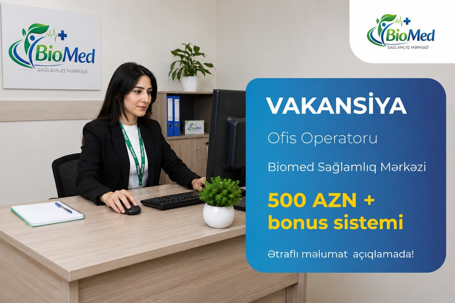 Ofis Operatoru Vakansiyası - Şəkil 1