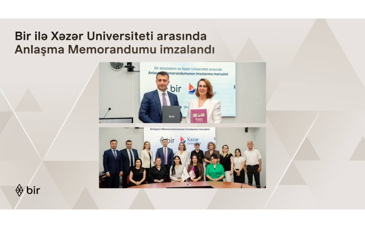 Bir və Xəzər Universiteti gələcəyin peşəkarları üçün güclərini birləşdirir