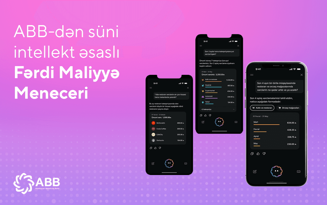 ABB-dən süni intellekt əsaslı Fərdi Maliyyə Meneceri!