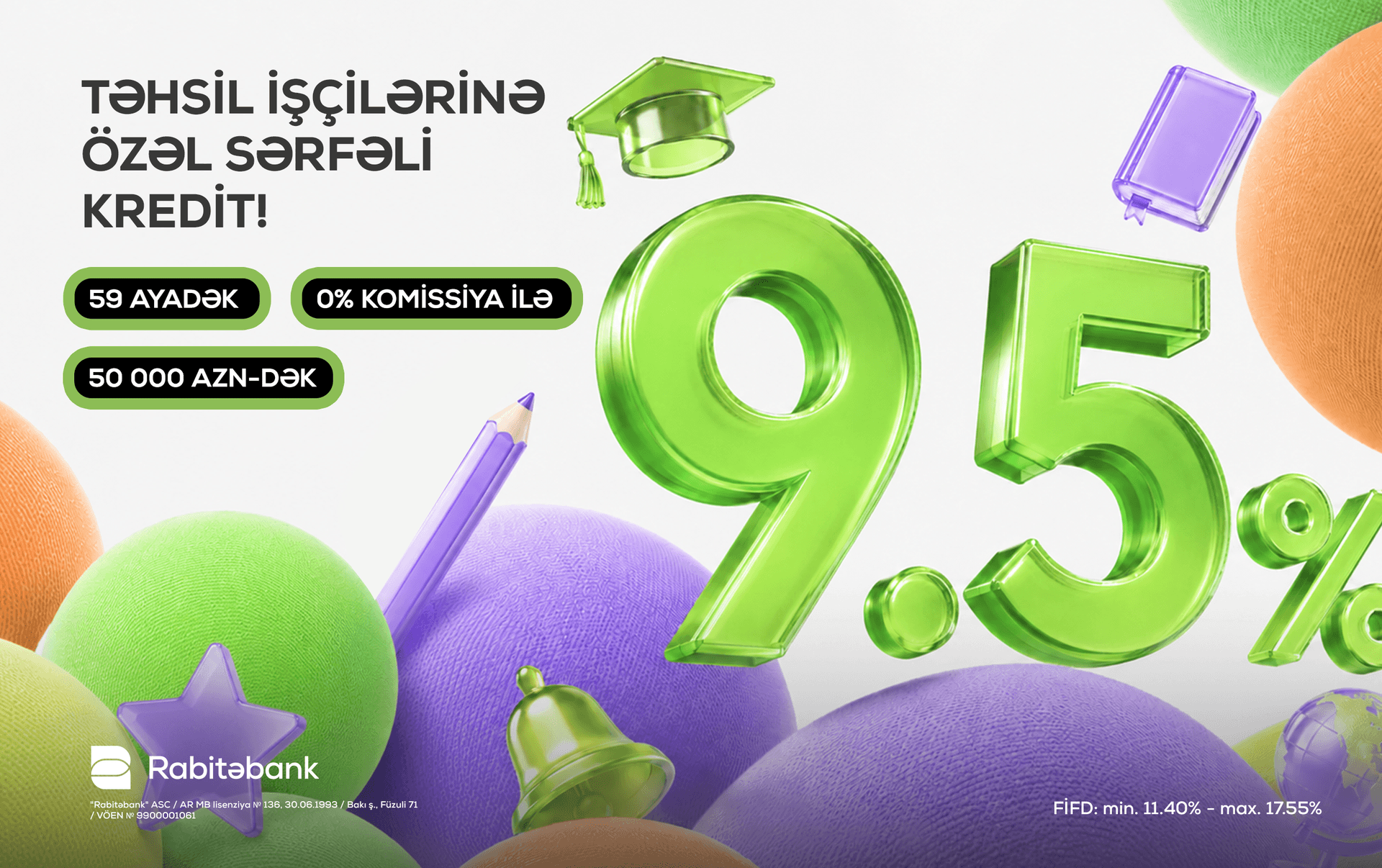 Rabitəbank təhsil işçiləri üçün xüsusi nağd pul krediti kampaniyasına start verib — 2