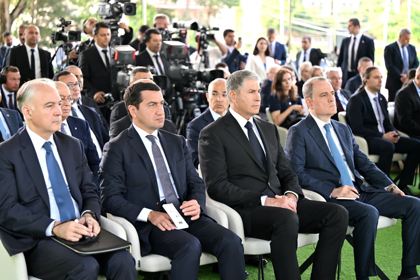 Prezident İlham Əliyev və Slovakiya Prezidenti Şuşada mətbuata bəyanatlarla çıxış ediblər — 4