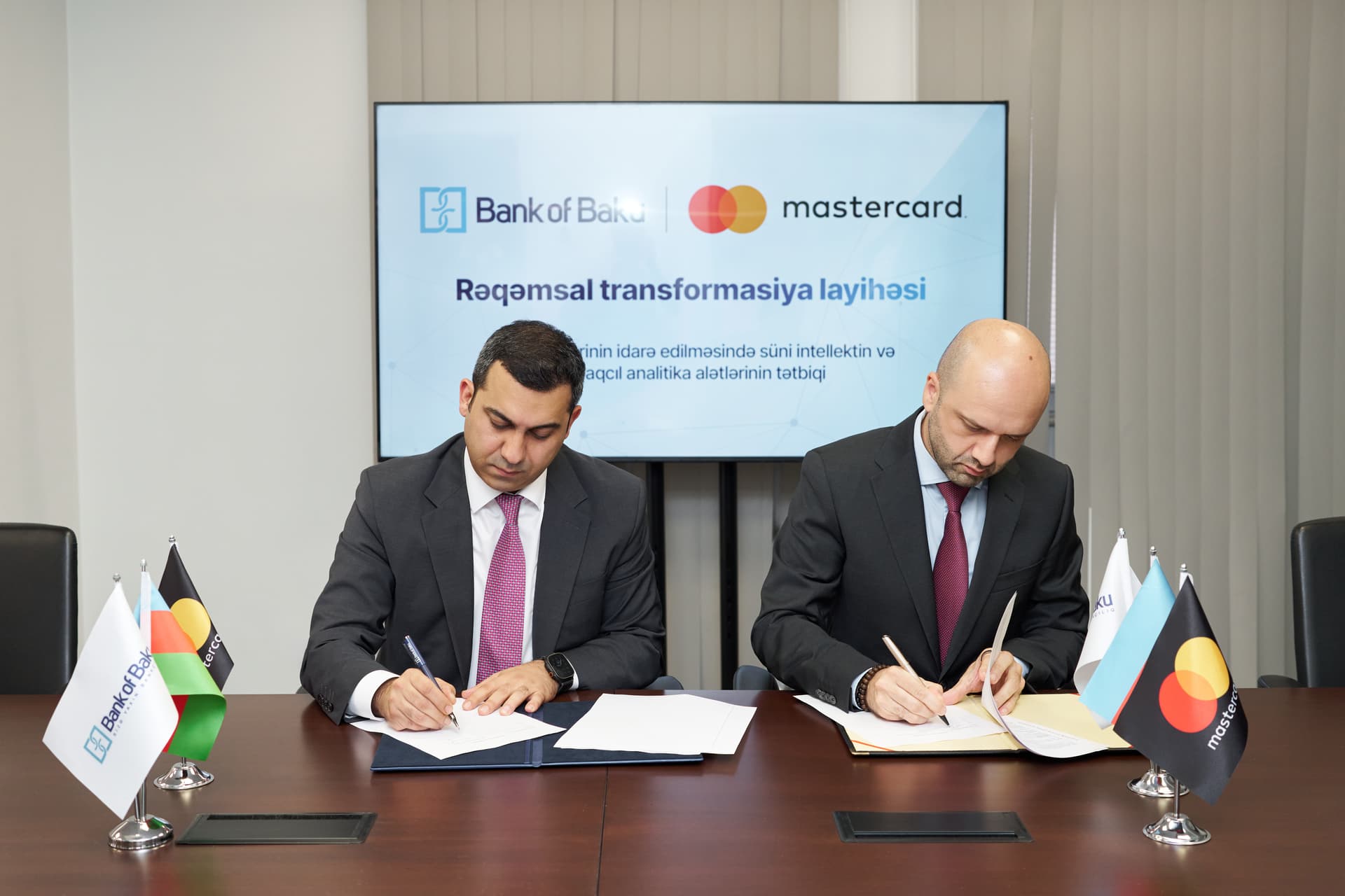 Bank of Baku Mastercard-ın Azərbaycanda ilk süni intellekt əsaslı rəqəmsal layihələrindən birinə tərəfdaş oldu – RƏQƏMSALLAŞMA SÜRƏTLƏ DAVAM EDİR!