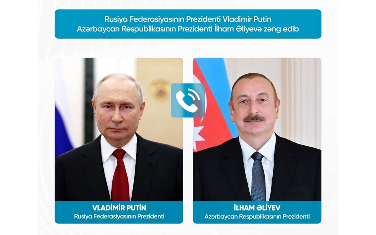 Vladimir Putin İlham Əliyevə zəng edib - İkitərəfli gündəlik müzakirə edilib