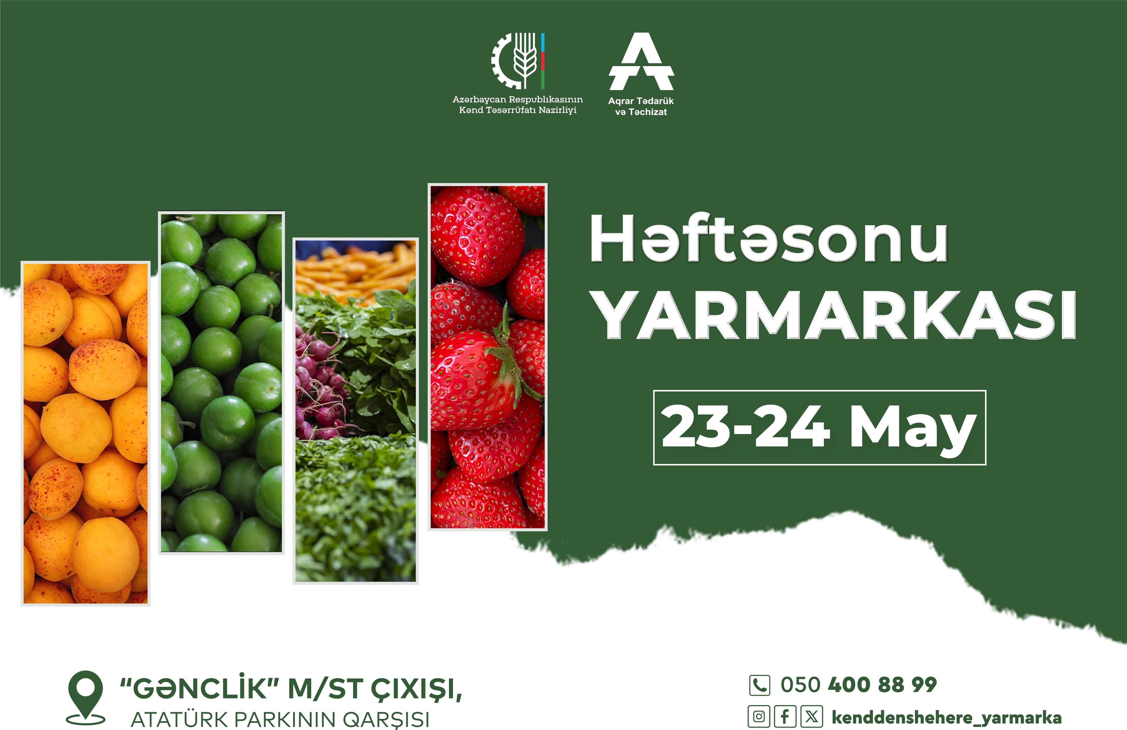 Bakıda növbəti “Kənddən Şəhərə” həftəsonu yarmarkası təşkil olunacaq