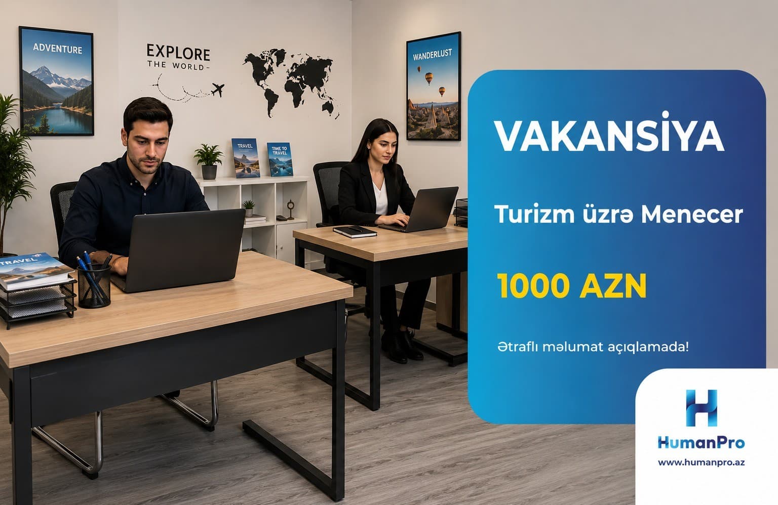 Turizm üzrə Menecer vakansiyası