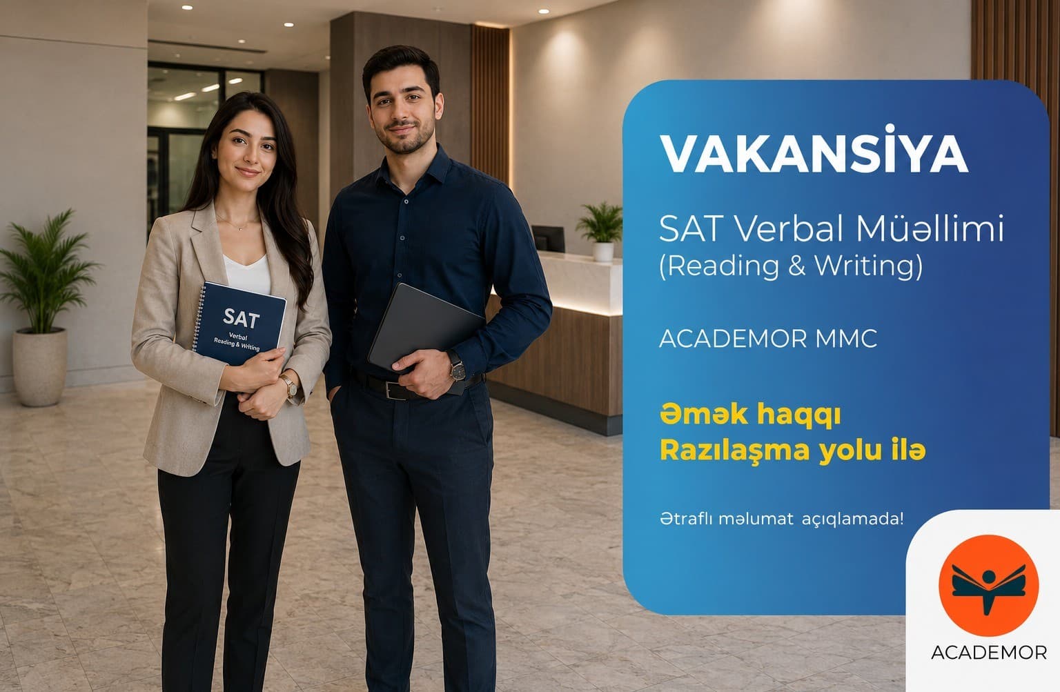 SAT Verbal (Reading & Writing) Müəllimi Vakansiyası
