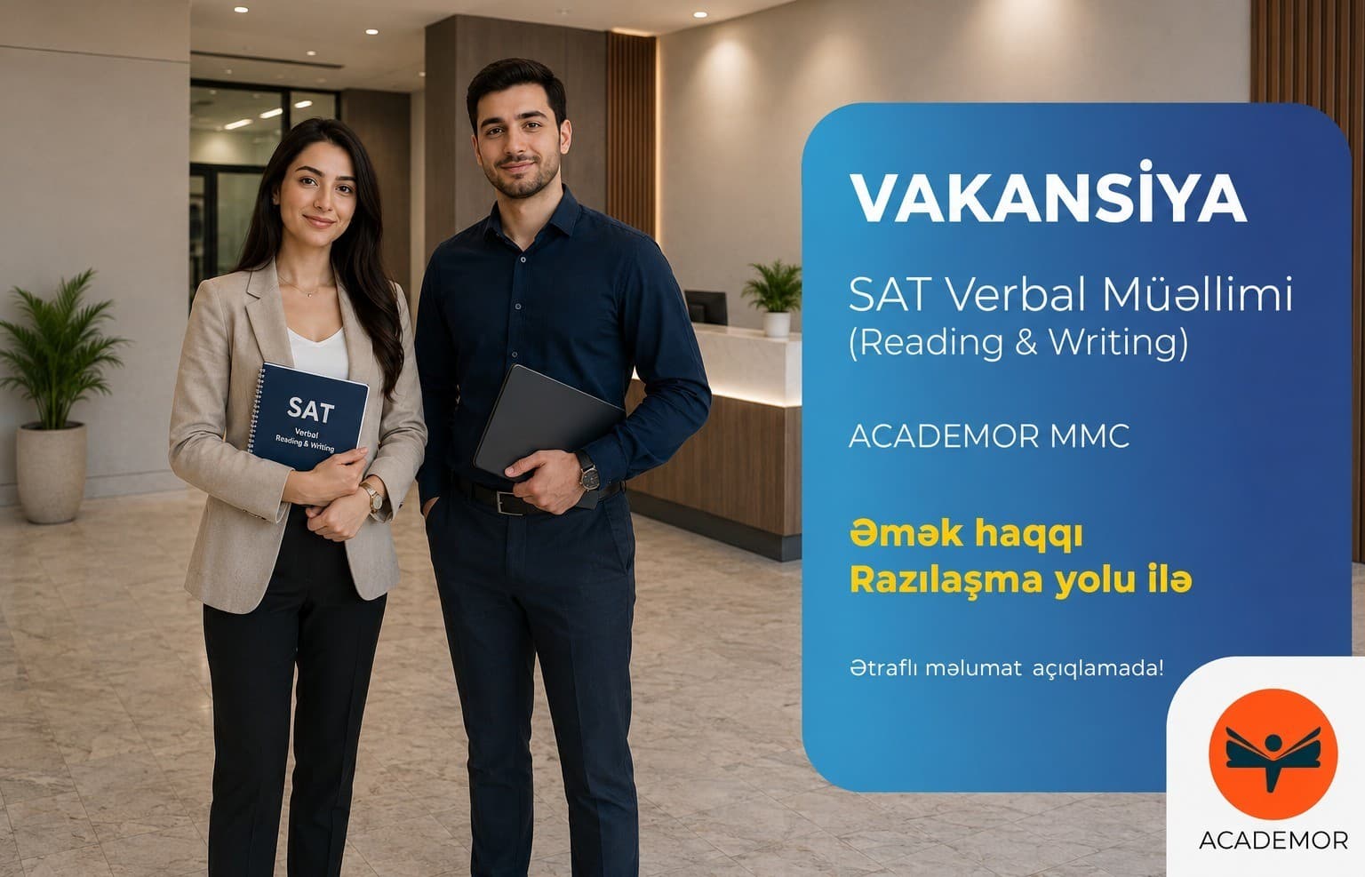 SAT Verbal (Reading & Writing) Müəllimi Vakansiyası
