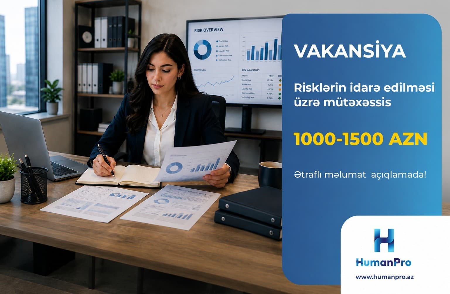 Risklərin idarə edilməsi üzrə mütəxəssis vakansiyası