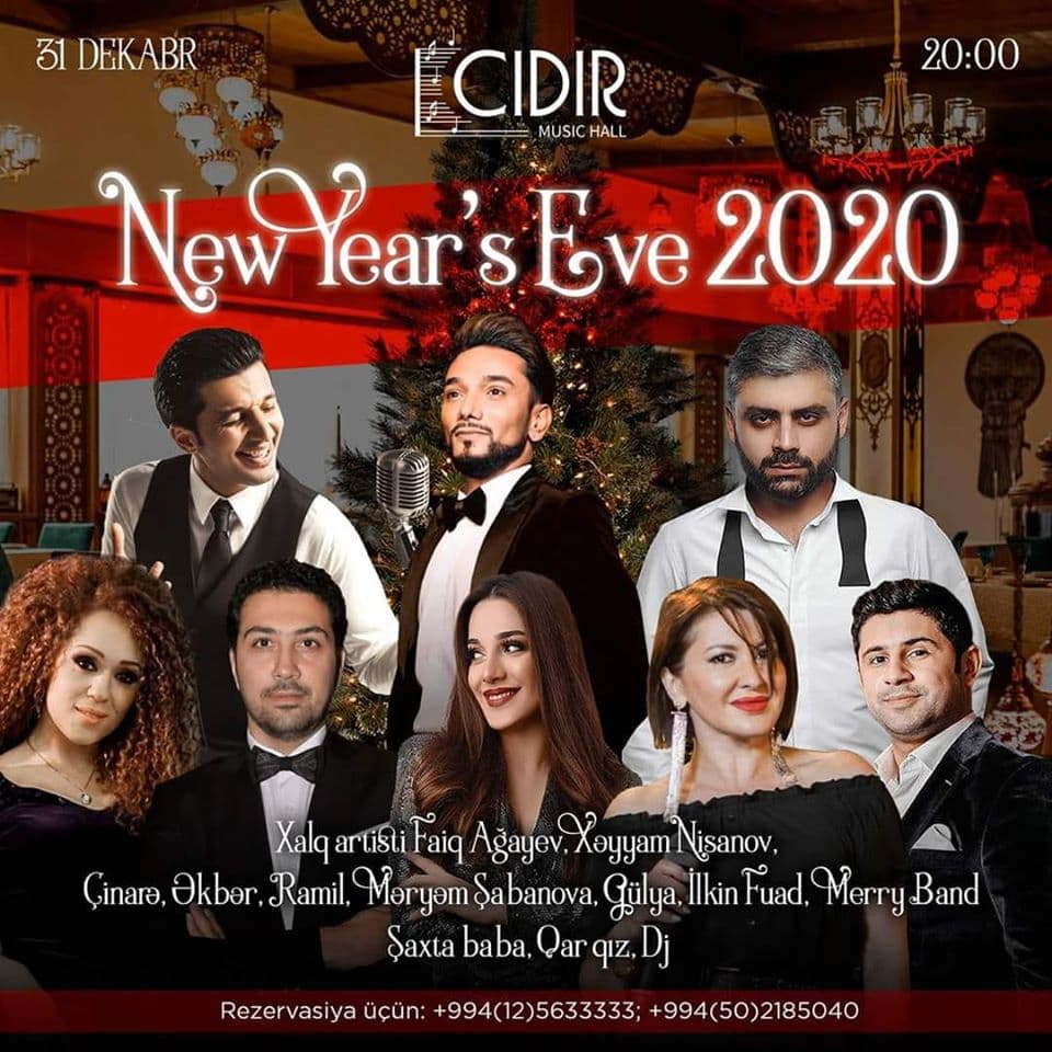 2020-ci ili Cidir Music Hall-da qarşılayın - QİYMƏTLƏR