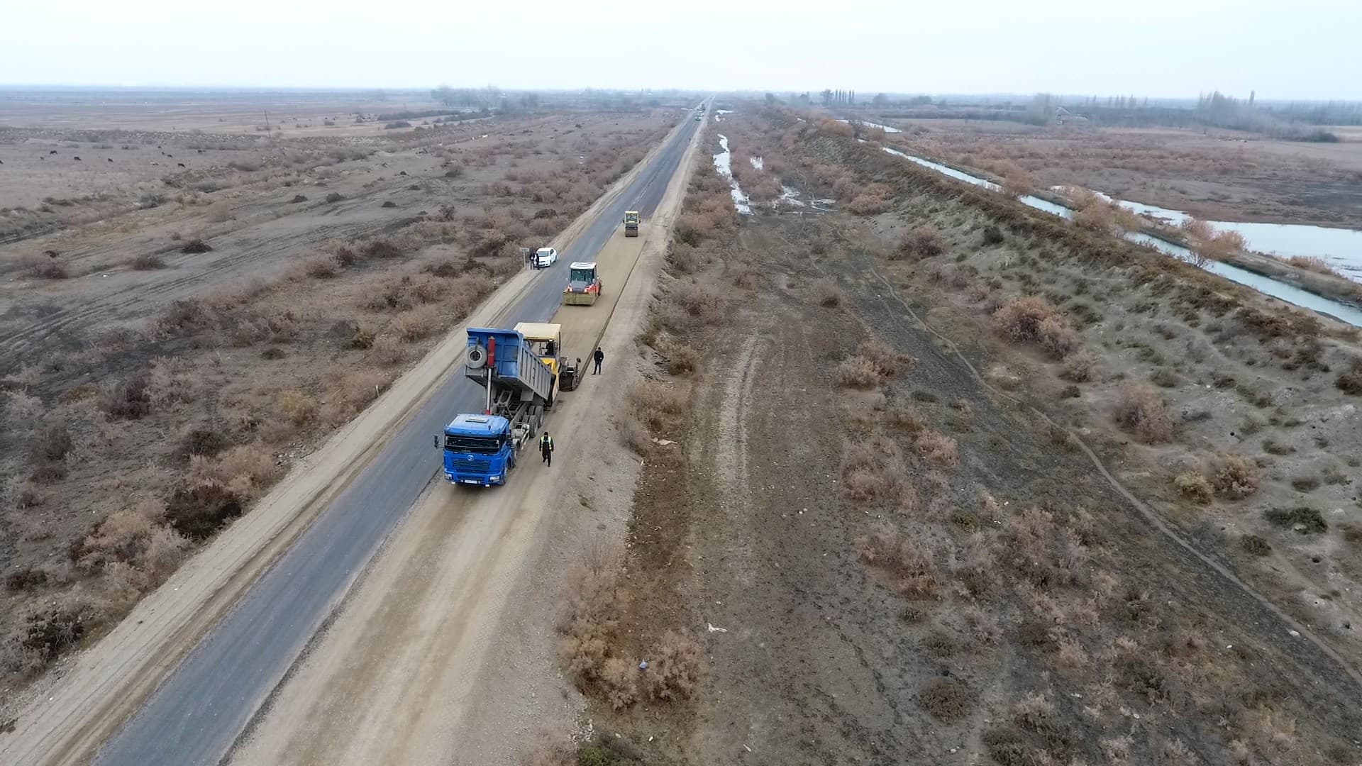 24 yaşayış məntəqəsini birləşdirən avtomobil yolu yenidən qurulur