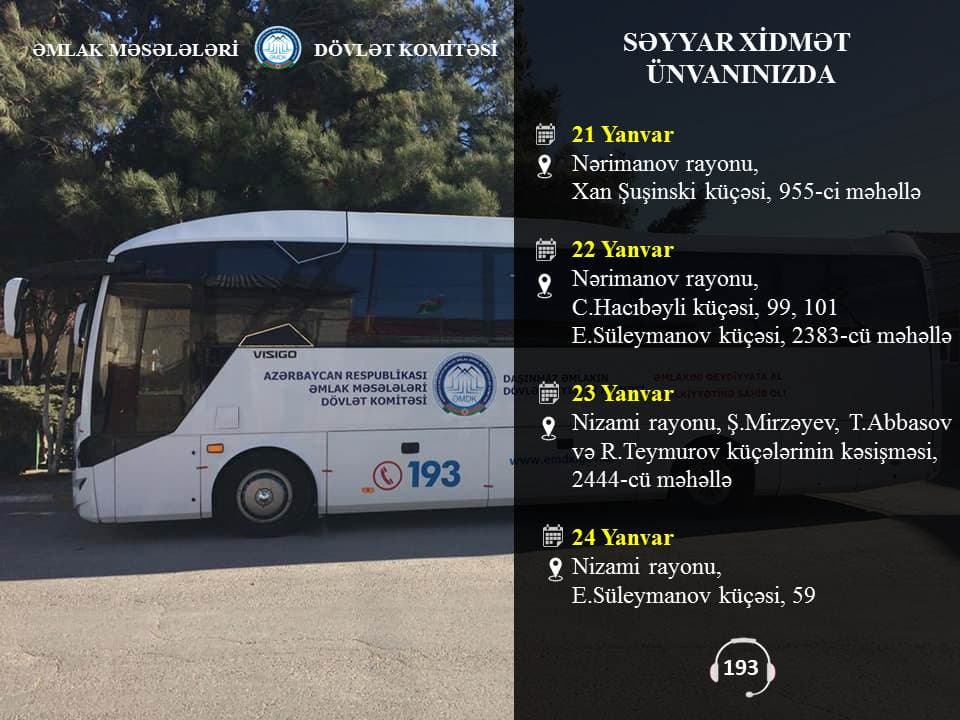 Növbəti mobil qeydiyyat kampaniyası 815 mənzili əhatə edəcək