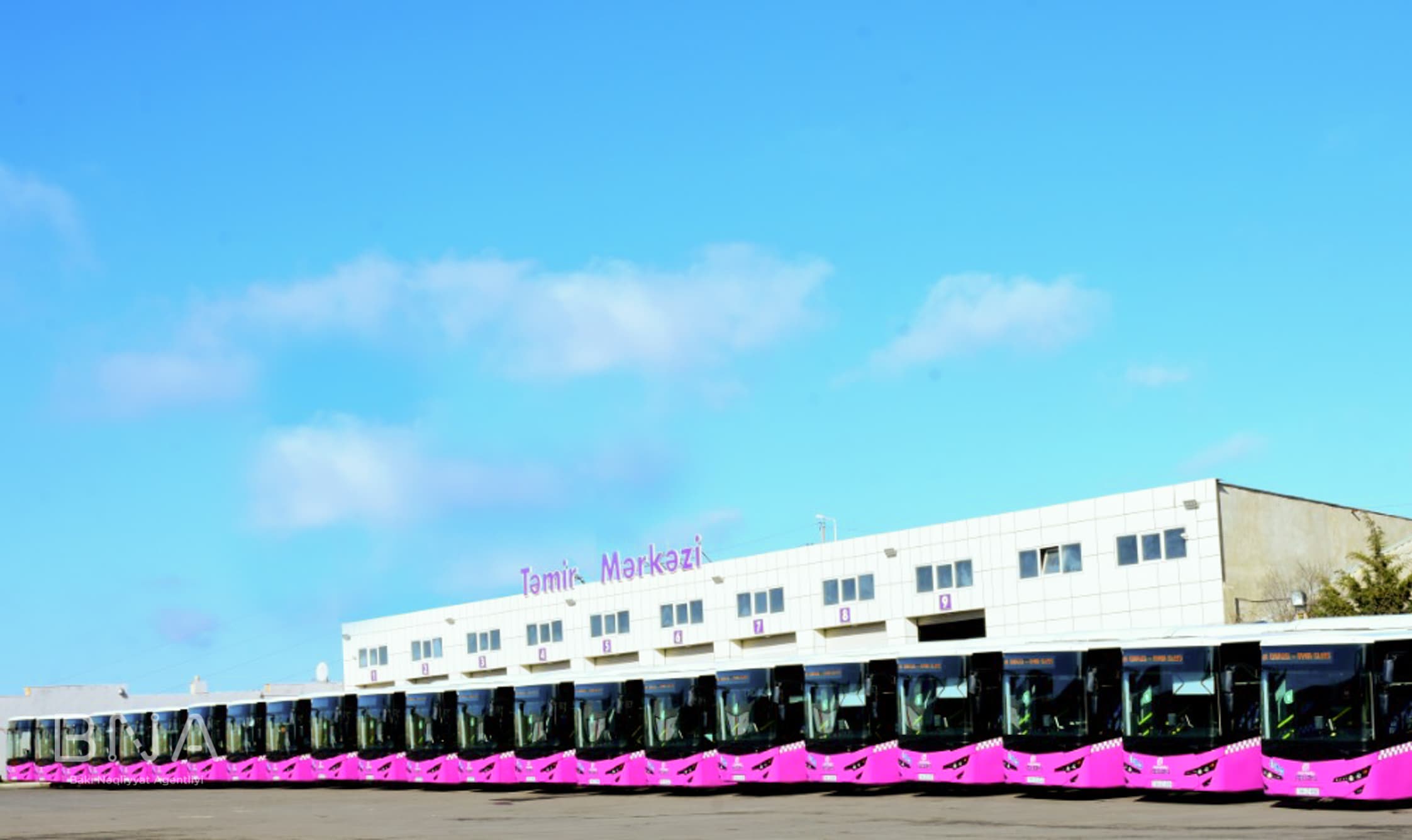Daha bir xətt üzrə avtobuslar dəyişdirilir
