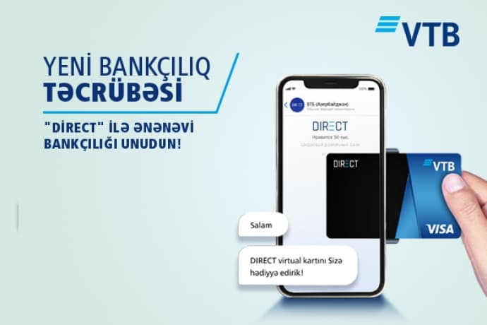 "Bank VTB Azərbaycan" bank xidmətlərini - CHAT BOT İLƏ TƏKLİF EDİR