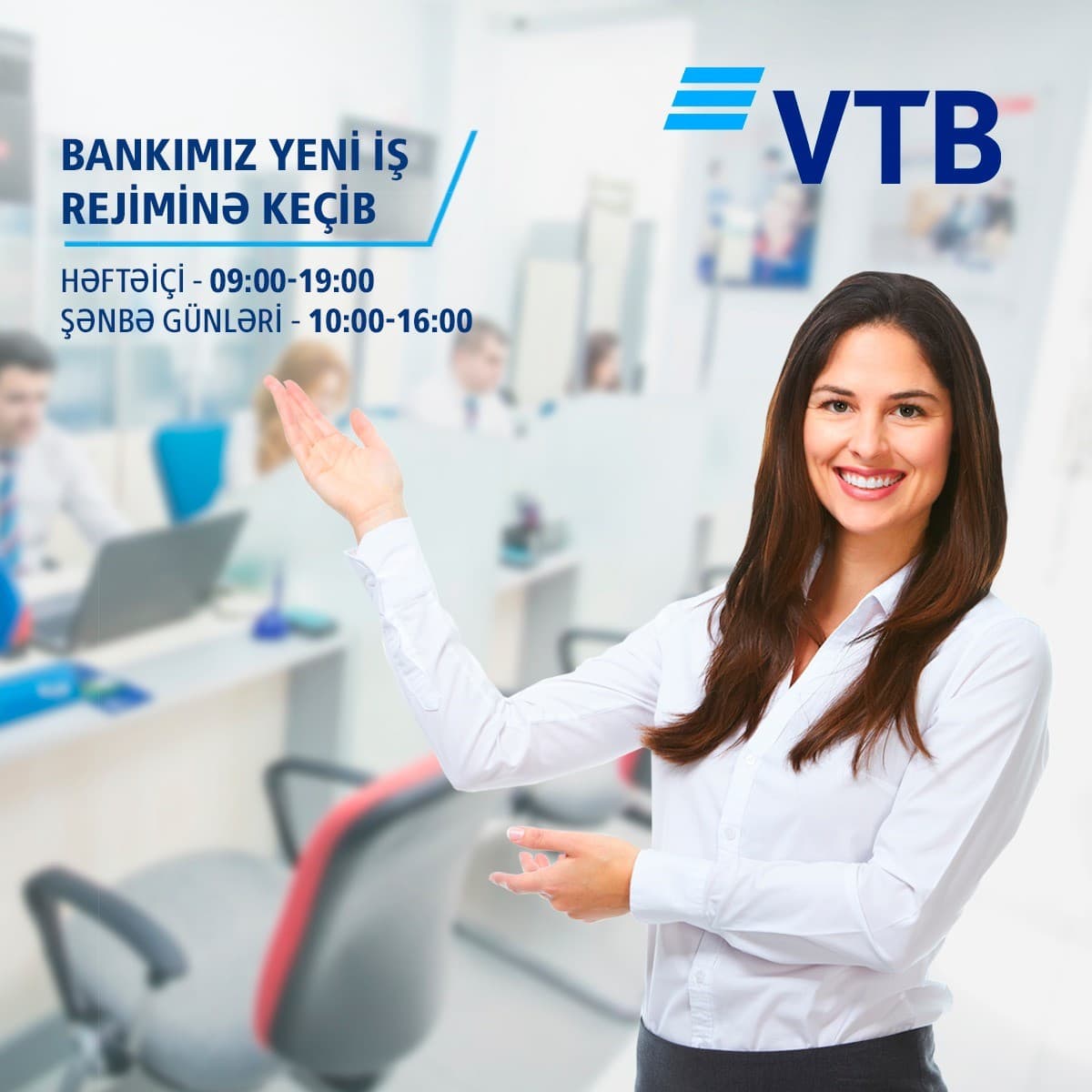 Bank VTB (Azərbaycan) iki filialının iş rejimini yeniləyib