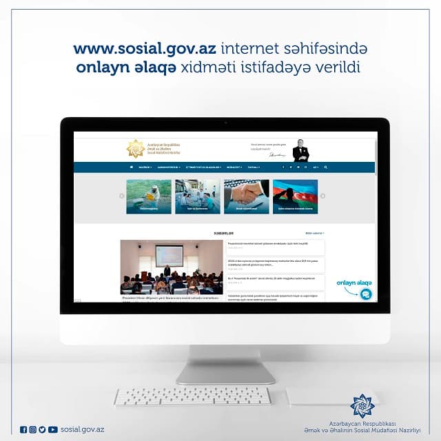Nazirliyin rəsmi internet səhifəsində onlayn əlaqə xidməti  istifadəyə verildi