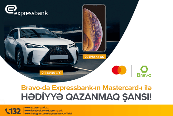 Bu kartla Lexus UX və ya İphone XS qazanmaq şansını əldə edəcəksiniz