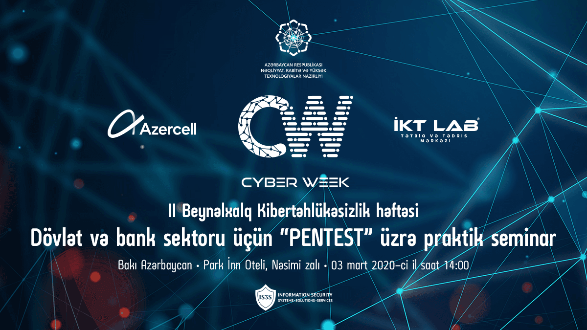 Kibertəhlükəsizlik mütəxəssisləri  üçün beynəlxalq seminar və təlimlərə qeydiyyat başlayıb