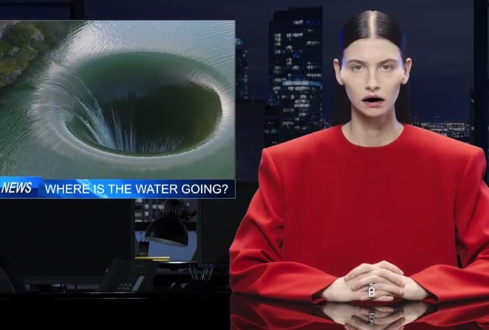 Balenciaga xəbər buraxılışına bənzər reklam filmi çəkdi: İzləyici qorxa bilər – Video