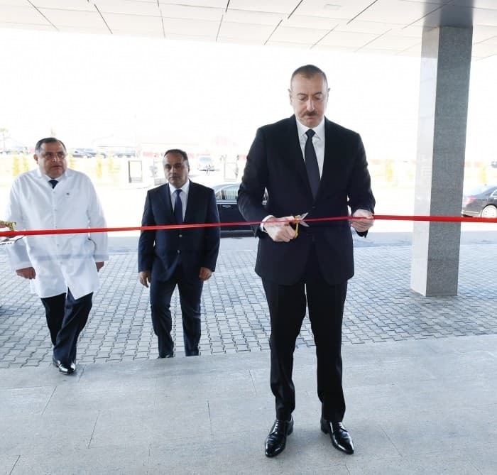 Dövlət başçısı Goranboy Rayon Mərkəzi Xəstəxanasının açılışında iştirak edib