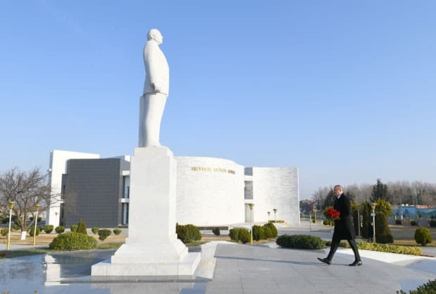 İlham Əliyev Ağstafa rayonuna gedib