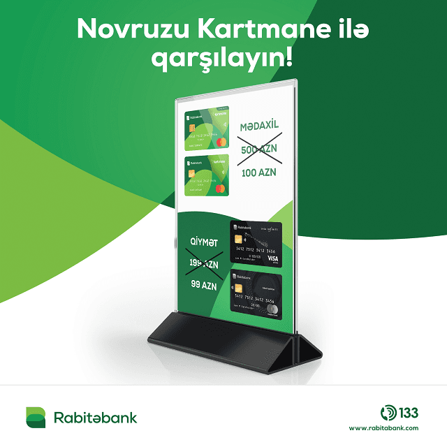 Kartmane sahibi olmaq istəyənlərə, Rabitəbankdan özəl Novruz təklifi!