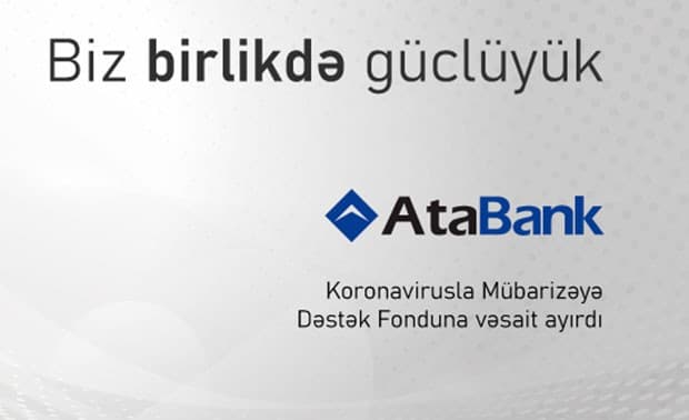 AtaBank da koronavirusla mübarizəyə dəstək oldu