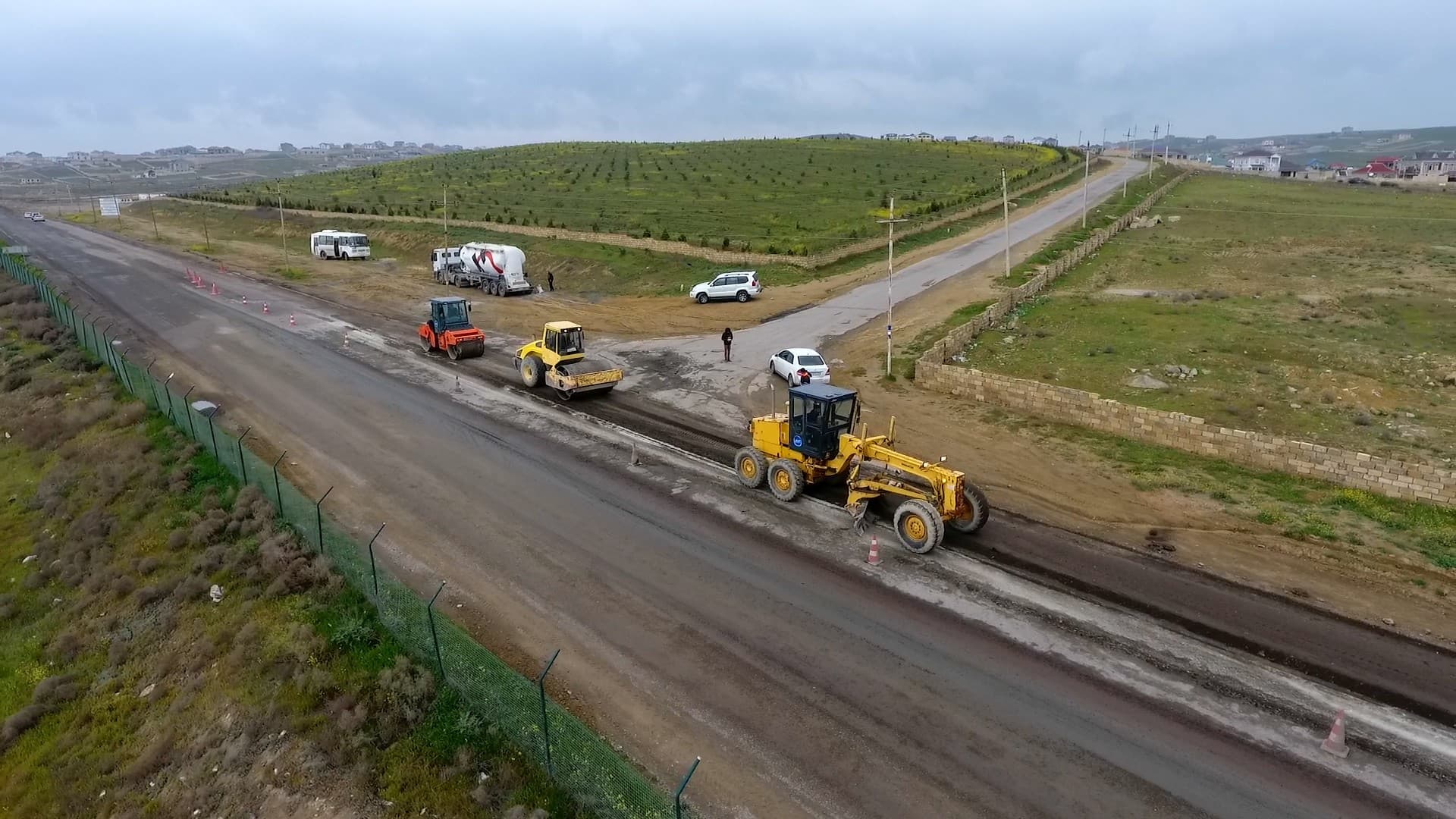 Masazır-Novxanı avtomobil yolunun 2.5 km-lik hissəsi yenidən qurulur