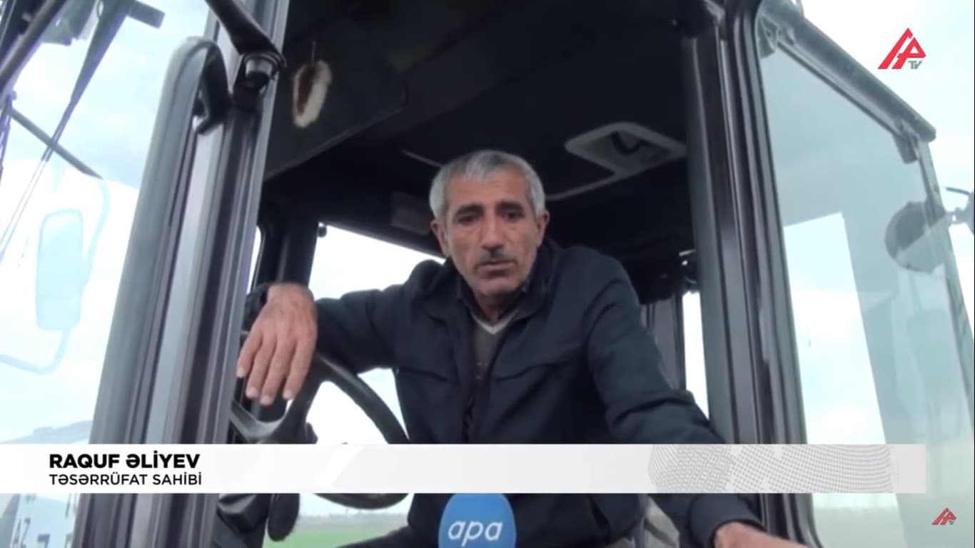Yevlaxda ilk kəndli fermer təsərrüfatında səpinə hazırlıq işlərinə başlanıb - VİDEO