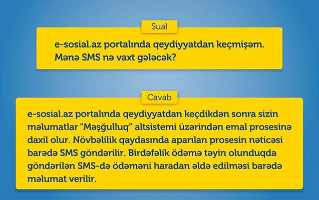 Yardımla bağlı ən çox verilən sualların - CAVABI